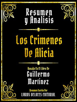 cover image of Resumen Y Analisis--Los Crimenes De Alicia